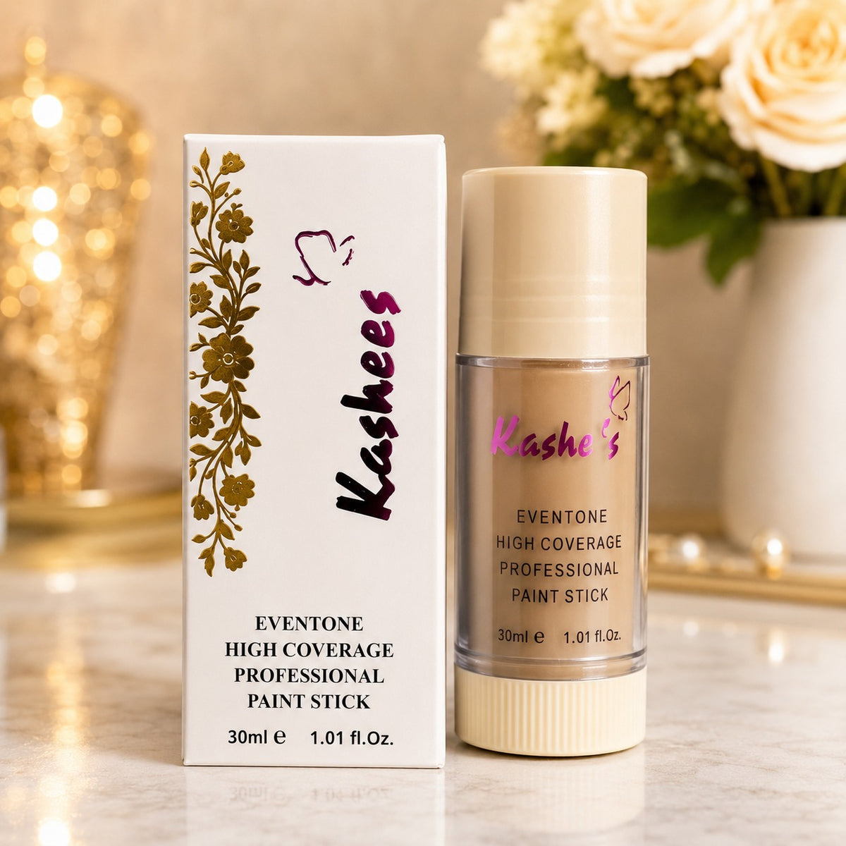 Kashee's 7 In 1 Foundation, Fixer, Face Powder, Loose Powder, Hair Mask, Face Mask And Paint Stick Deal, Pack Of 7