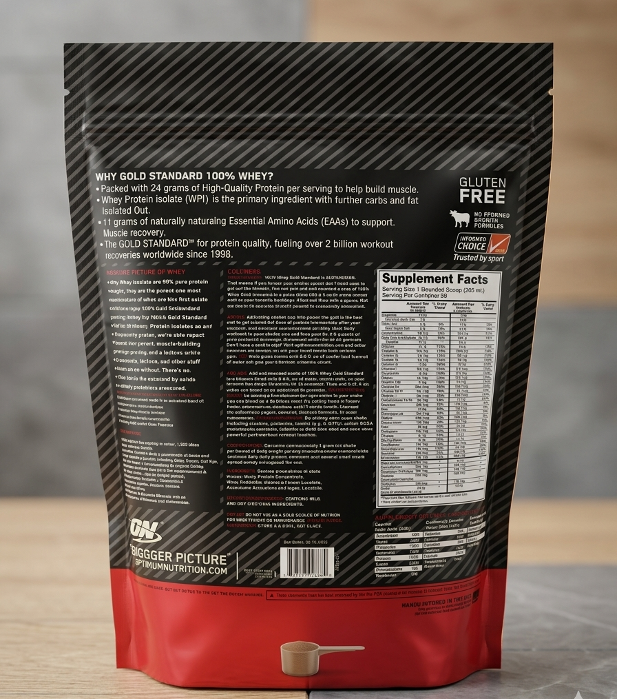 Optimum Nutrition Gold Standard 100% Whey Protein Powder 2LB – Premium Whey Blend for Muscle Recovery & Lean Muscle Support