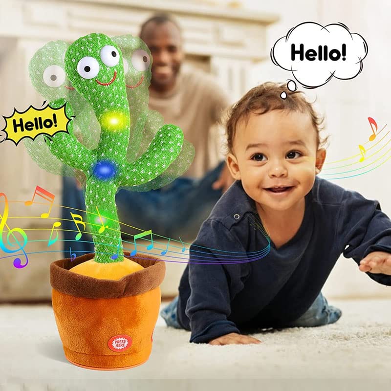 Dancing Cactus Talking Toy Tree Cactus Plush toy for children, kids or toddlers with box