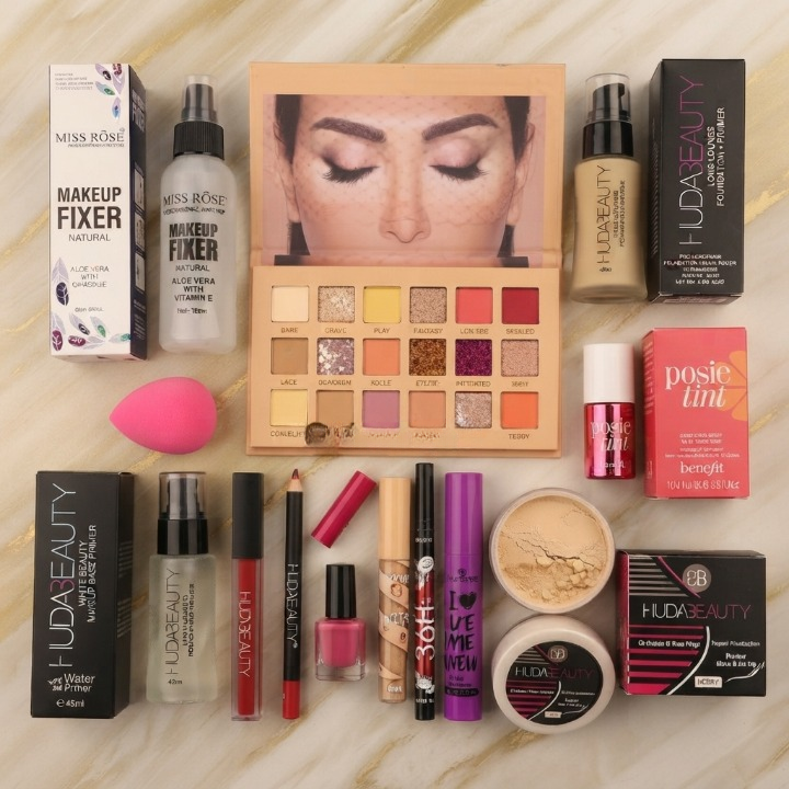 13 In 1 Complete Makeup Set - Beauty Accessory Designed For Makeup Application And Daily Cosmetic Routine