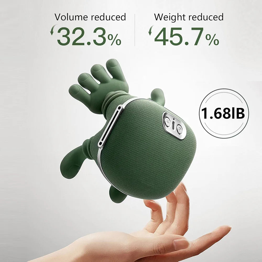 Smart Finger Pressure Neck Massager – Electric Deep Kneading Heated Back & Shoulder Massager | Pain Relief Relaxation Device for Home, Office & Car