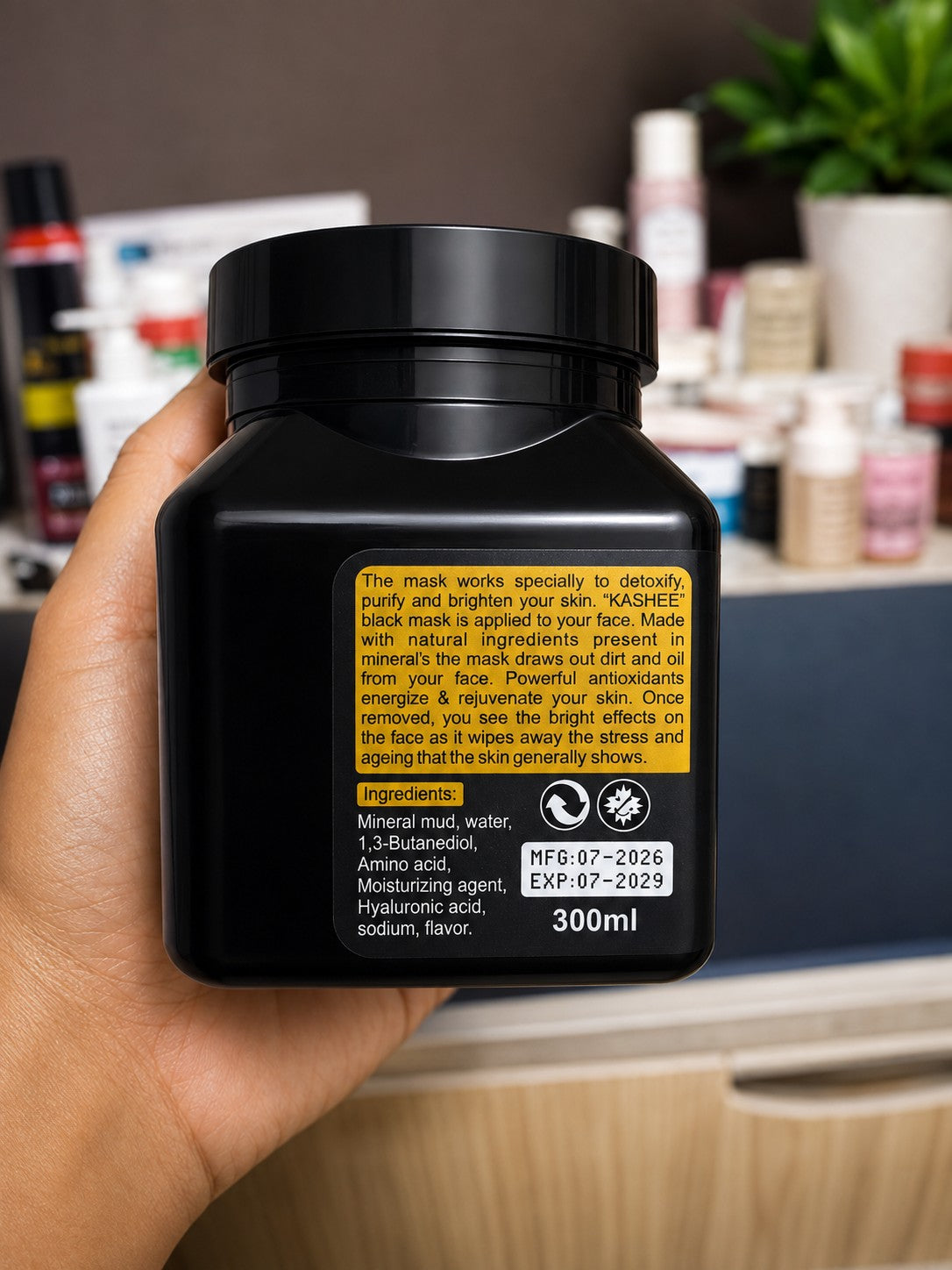Kashee Hair Mask And Black Charcoal Mask Combo - Personal Care Product Designed For Skin And Hair Treatment And Daily Grooming Routine