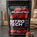MUSCLETECH NITRO-TECH 100% Whey Gold Protein Powder 2lbs – Premium Whey Blend for Muscle Recovery & Lean Muscle Support