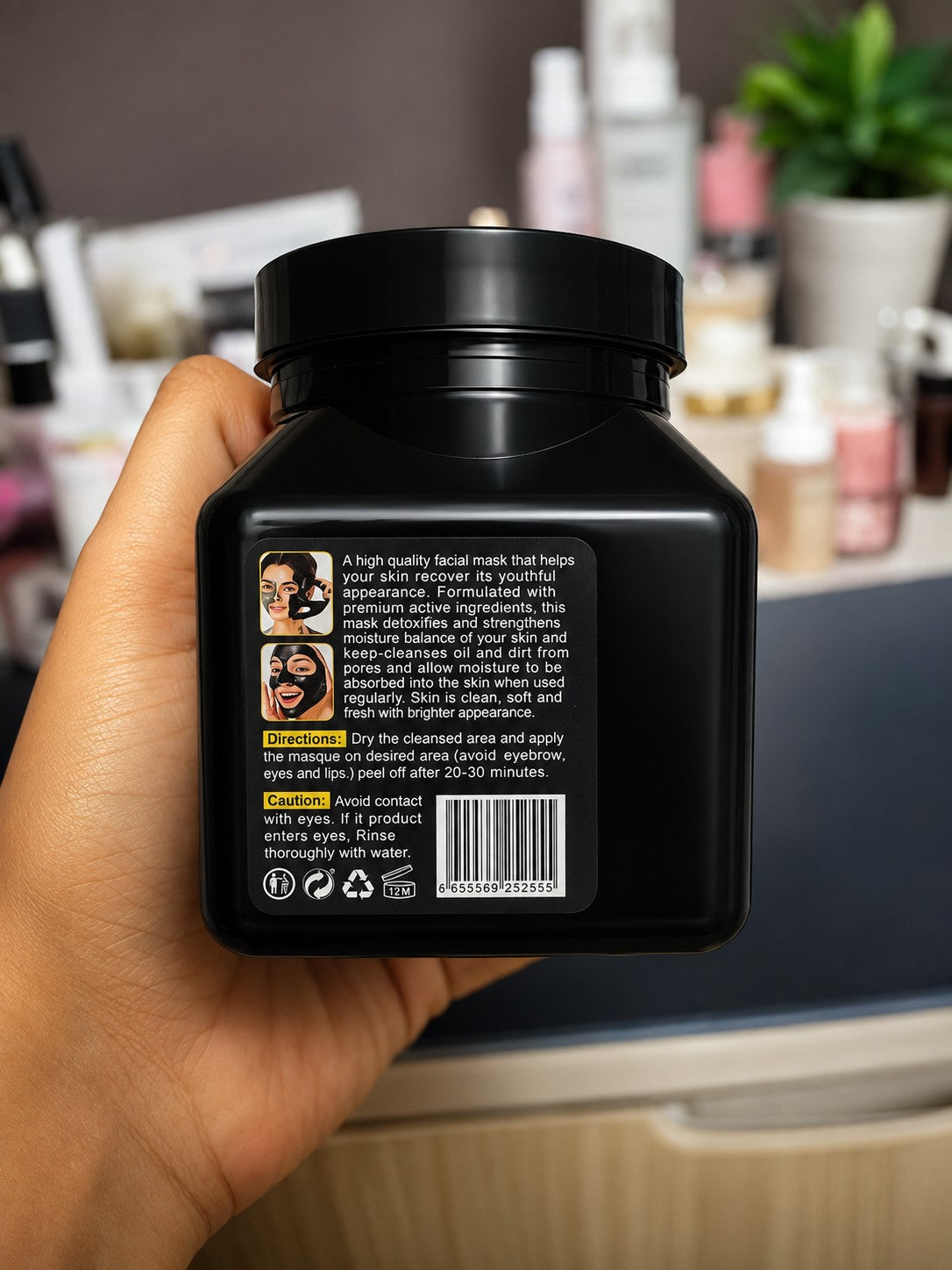 Kashee Hair Mask And Black Charcoal Mask Combo - Personal Care Product Designed For Skin And Hair Treatment And Daily Grooming Routine