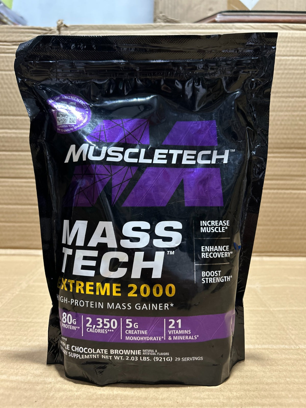 Muscletech Mass Tech Xtreme 2000 Mass Gainer Powder – 2.03 lbs High-Calorie Muscle Builder Supplement