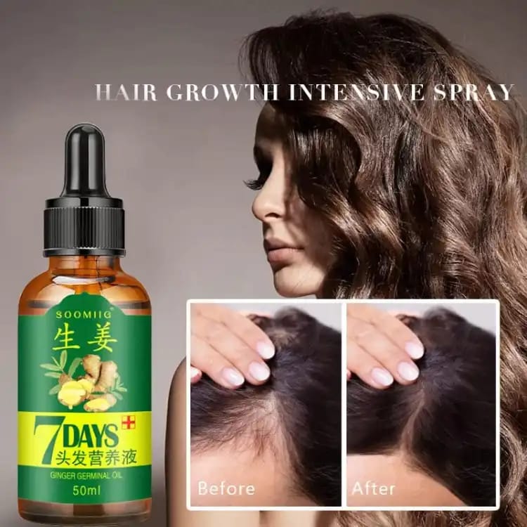 7 Days Hair Growth Germinal Serum Oil strengthen hair roots and improve the overall appearance of dry (30ML)