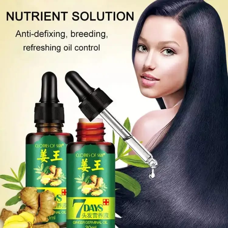 7 Days Hair Growth Germinal Serum Oil strengthen hair roots and improve the overall appearance of dry (30ML)