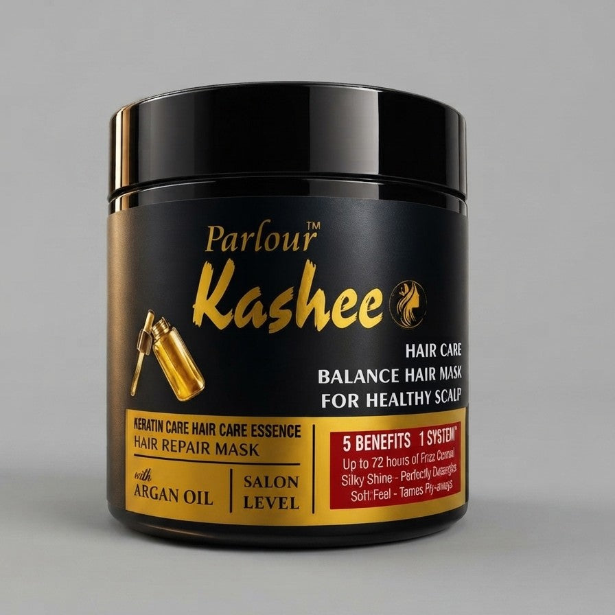 Kashee Hair Mask And Black Charcoal Mask Combo - Personal Care Product Designed For Skin And Hair Treatment And Daily Grooming Routine