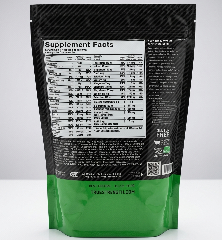 Optimum Nutrition Serious Mass Weight Gainer 2LB Pack – High Calorie Protein & Muscle Mass Support