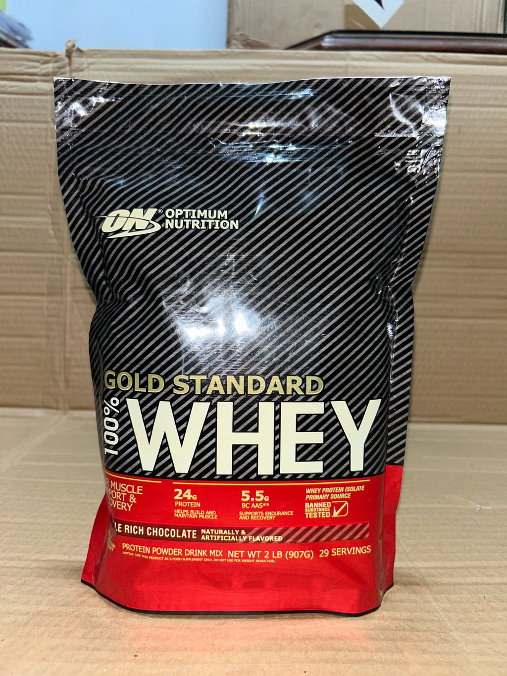 Optimum Nutrition Gold Standard 100% Whey Protein Powder 2LB – Premium Whey Blend for Muscle Recovery & Lean Muscle Support