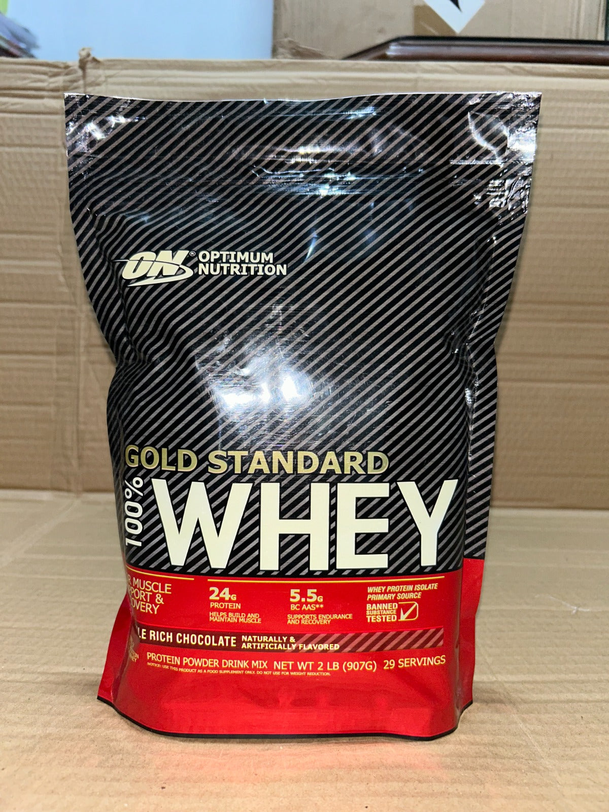 Optimum Nutrition Gold Standard 100% Whey Protein Powder 2LB – Premium Whey Blend for Muscle Recovery & Lean Muscle Support