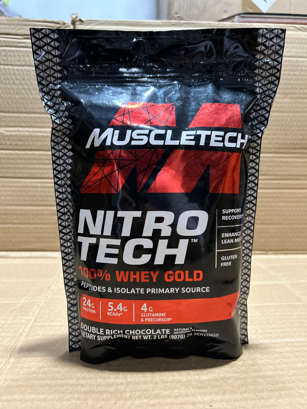 MUSCLETECH NITRO-TECH 100% Whey Gold Protein Powder 2lbs – Premium Whey Blend for Muscle Recovery & Lean Muscle Support