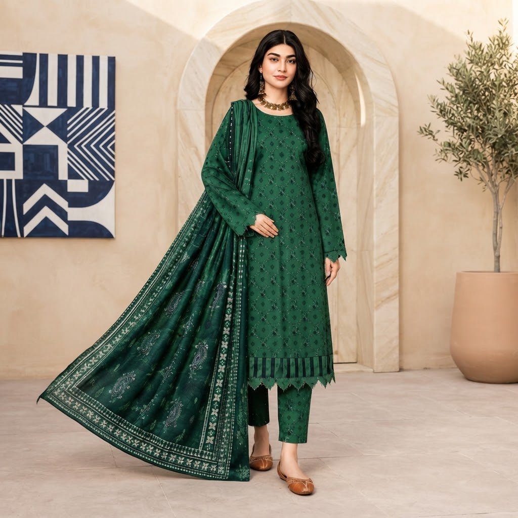 SALIM Design-05 3 Piece Printed Lawn suite