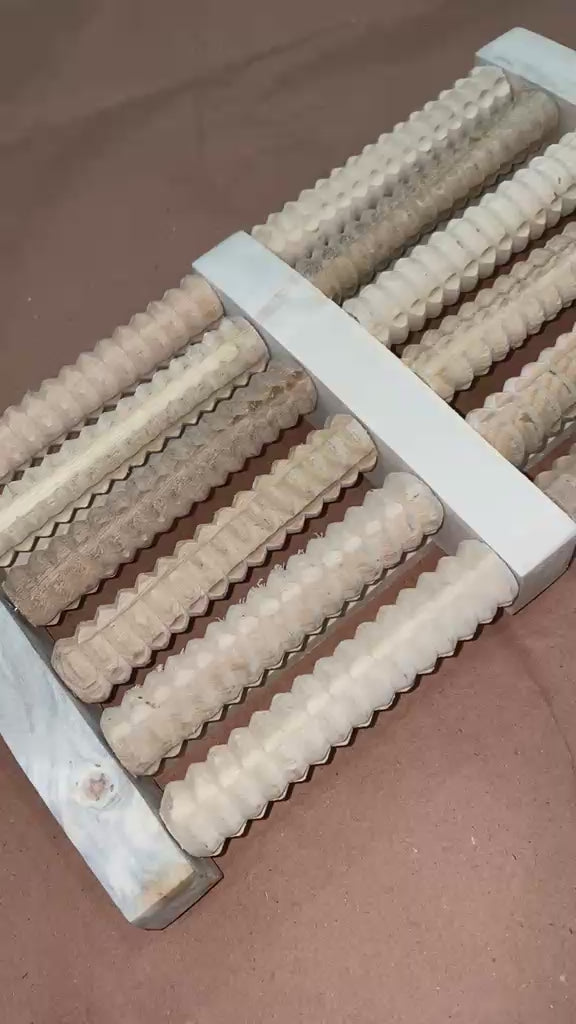 Wooden Roller Massager | Durable Natural Wood Design For Relaxation Stress Relief And Improved Blood Circulation